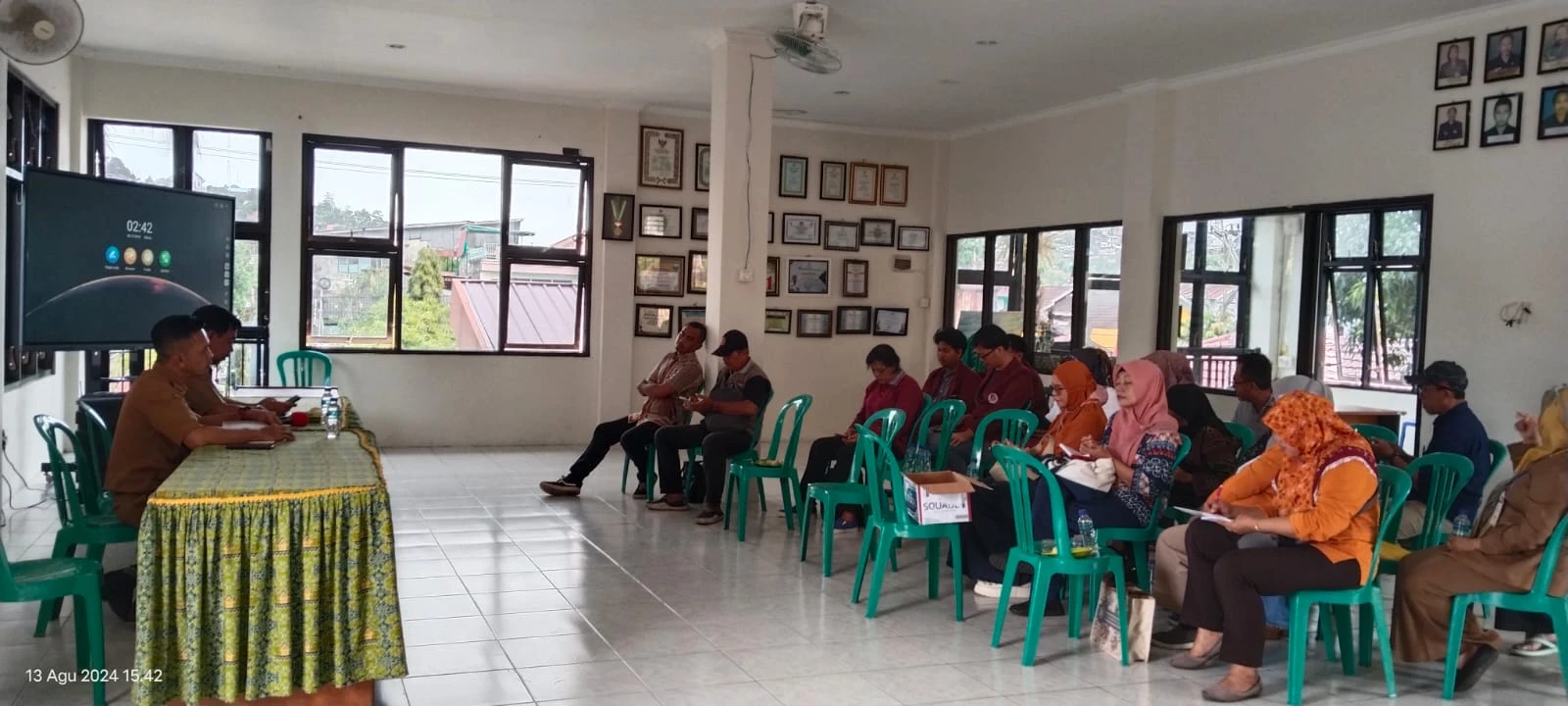 Rapat Koordinasi dalam rangka Persiapan Lomba Desa Cantik Kelurahan Karang Rejo Tahun 2024.